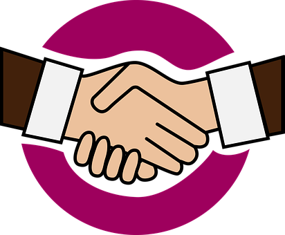 Arm Arms Hand Hands Icon Shaking Arm Icon - Handshake Clipart (412x340), Png Download