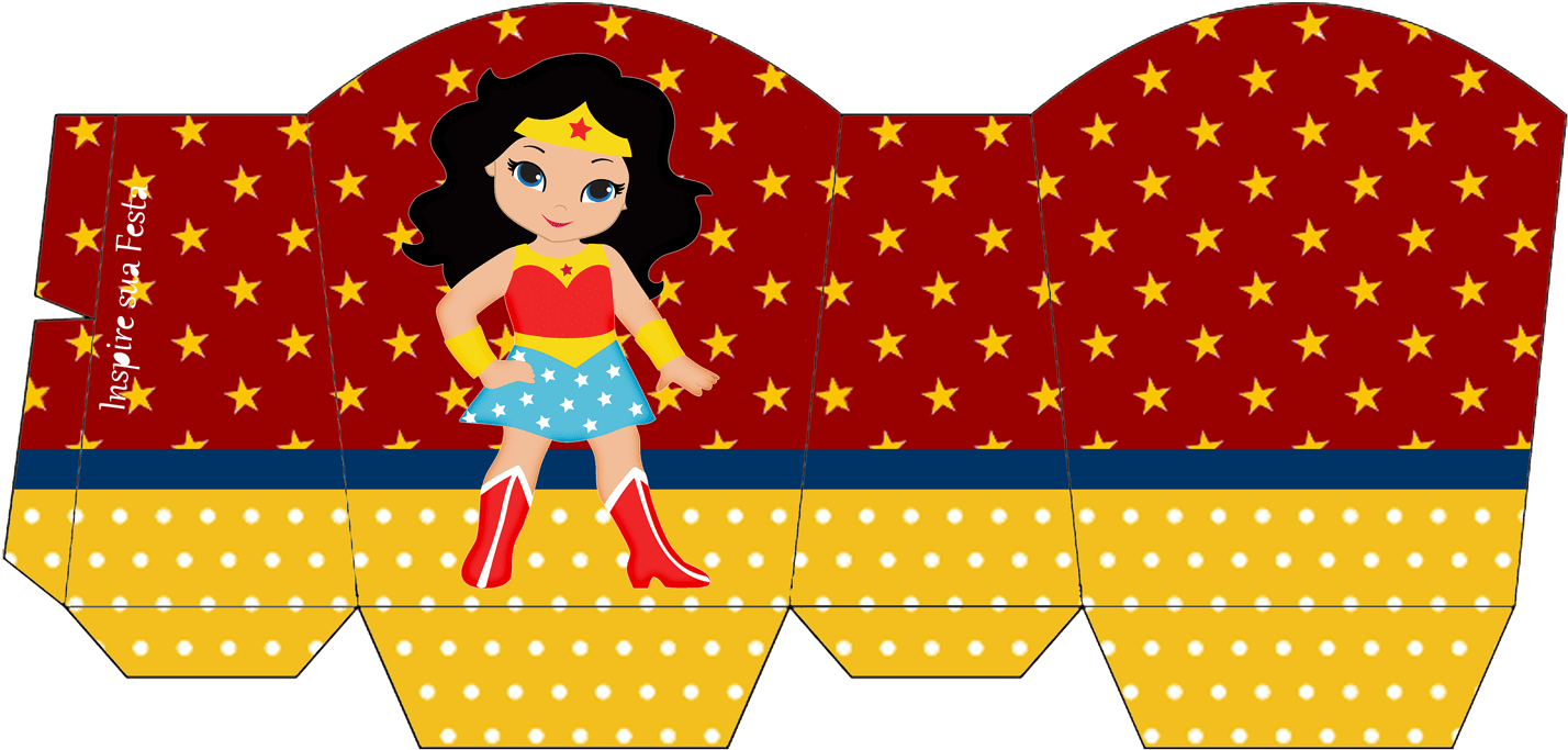 Caixa Para Guloseimas - Cajas De Mujer Maravilla (1500x1060), Png Download