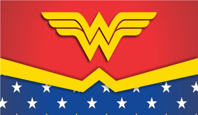 Wonder Woman Symbol Painting (800x800), Png Download