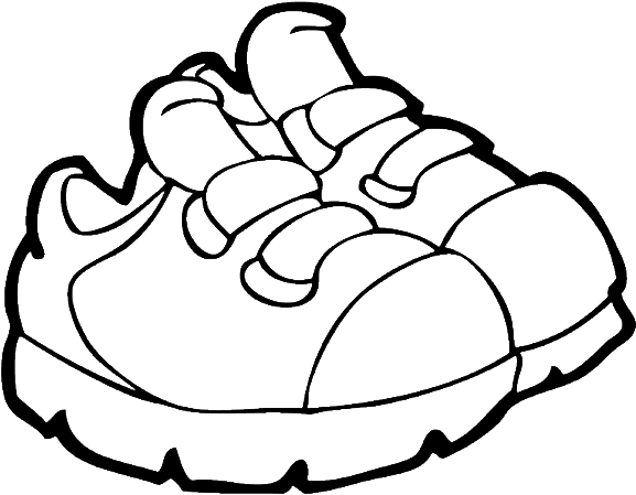 Inspiring Nike Air Force 1 White Window Painting A - Boy Shoes Coloring Pages (600x537), Png Download
