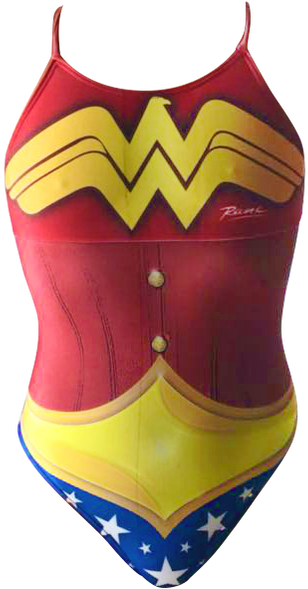 Maiô Em Lycra, Feito Com A Tecnologia Xtralife, Do - Maiô Da Mulher Maravilha (498x597), Png Download