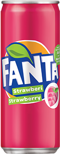 Fanta Strawberry - Soft Drink (598x336), Png Download