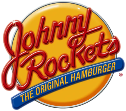 Johnny Rockets, Was Chosen As A Youngster By A Man - Johnny Rockets Restaurant Logo (422x372), Png Download