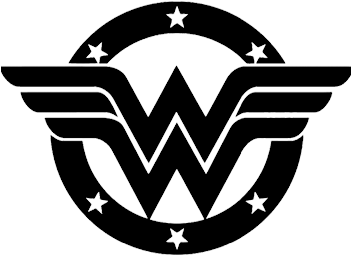 Escudo Mulher Maravilha Png - Wonder Woman Logo Png (350x350), Png Download