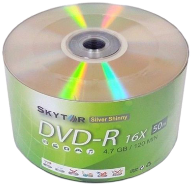 Brand - Skytor - Type - Dvd- - Oem Parts Supply 600 Blank Skytor Dvd-r Dvdr 16x Silver (498x498), Png Download