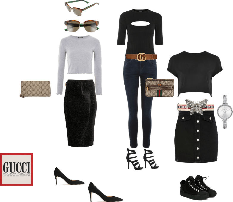 Gucci Gang - Men's Gucci Pop Web 54mm Sunglasses - Havana/ Red/ (783x678), Png Download