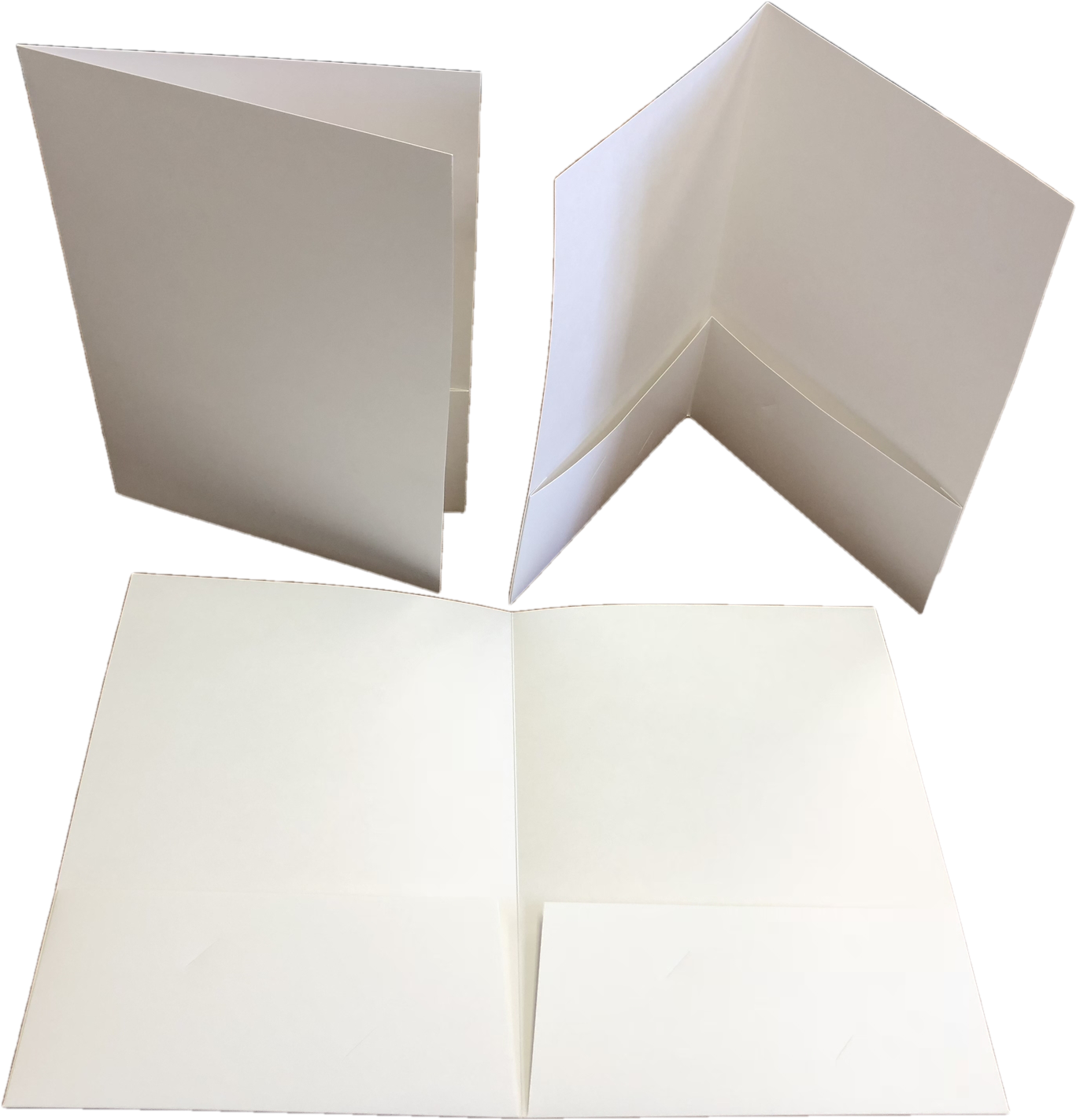 9×12 12pt C1s Blank/white Presentation Folders (2016x1512), Png Download