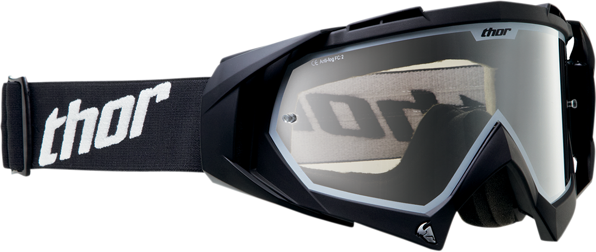 Thor Hero Flat Black Goggle 26010696 - Masque Cross Thor Enemy Splatter 2017 - Noir (1200x508), Png Download