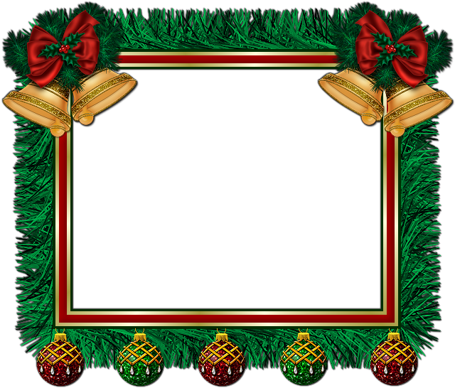 De Nuria D • Publicado En Marcos Para Fotos De Navidad - Christmas Holly Borders And Frames Png (650x551), Png Download