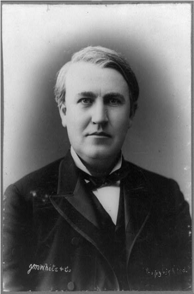 Edison As A Young Adult - Thomas Alva Edison (926x590), Png Download