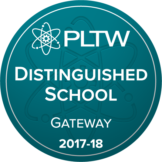 Project Lead The Way Distinguished School Badge - Woodford Reserve (534x534), Png Download