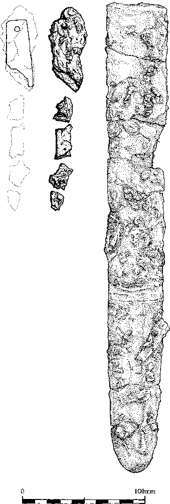 Sword, Surviving Fragments - Sketch (339x1001), Png Download