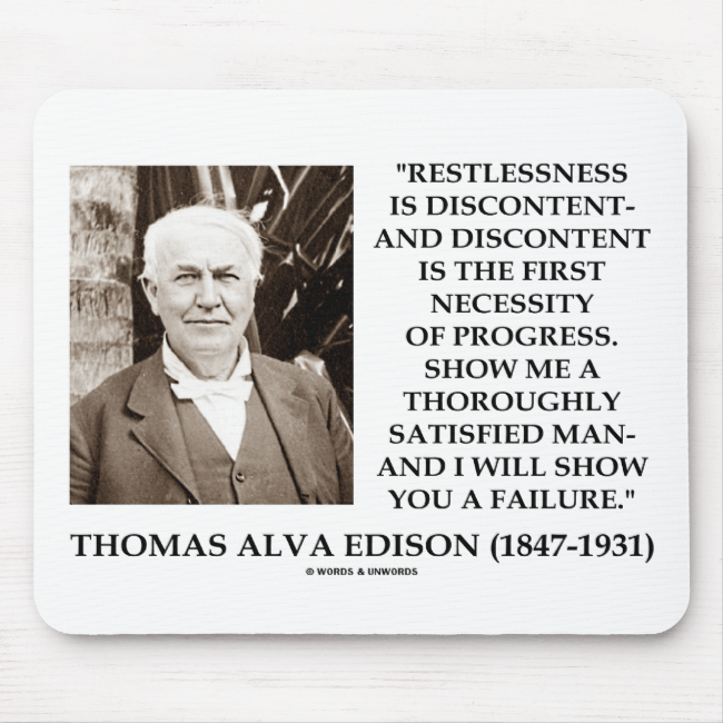 Thomas Edison Restlessness Discontent Progress Mouse - Famous Cochlear Implant Users (650x650), Png Download