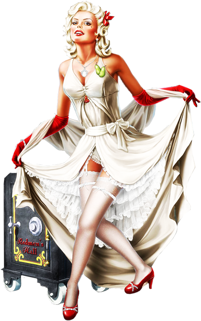 Pinup Maryline - .net (400x678), Png Download