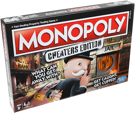Monopoly Cheaters Edition - Monopoly For Cheaters (542x401), Png Download