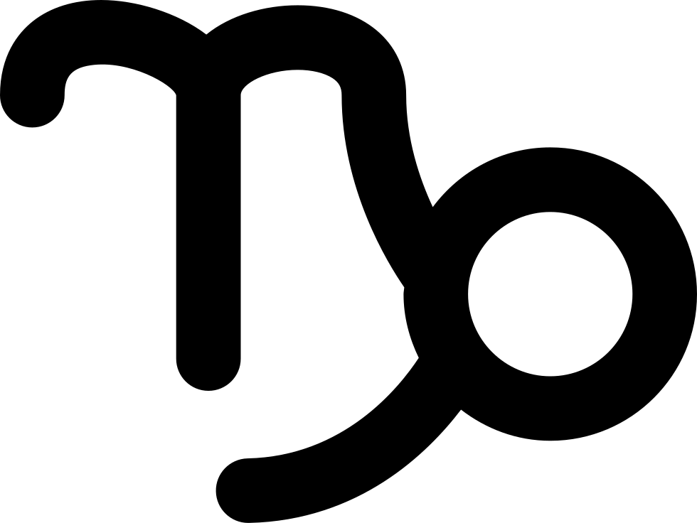 Capricorn Sign - - Simbolo Do Signo De Capricornio (980x736), Png Download