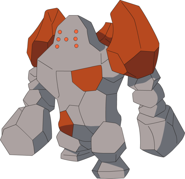 377regirock Ag Anime - Imagenes De Pokemon Regirock (621x599), Png Download
