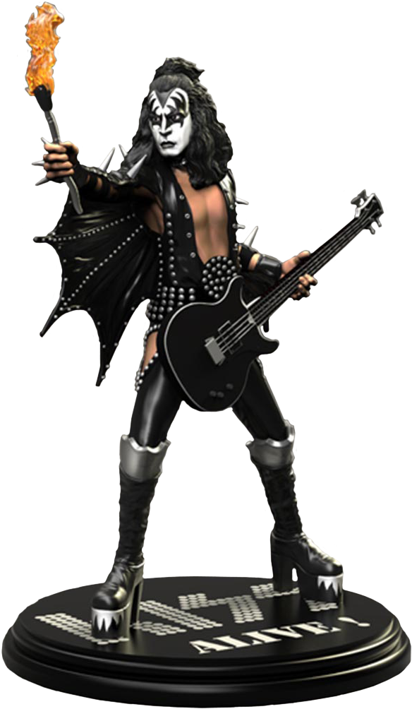 Gene Simmons Alive Rock Iconz 1/9th Scale Statue - Guns And Roses Rock Iconz Statues (796x1080), Png Download