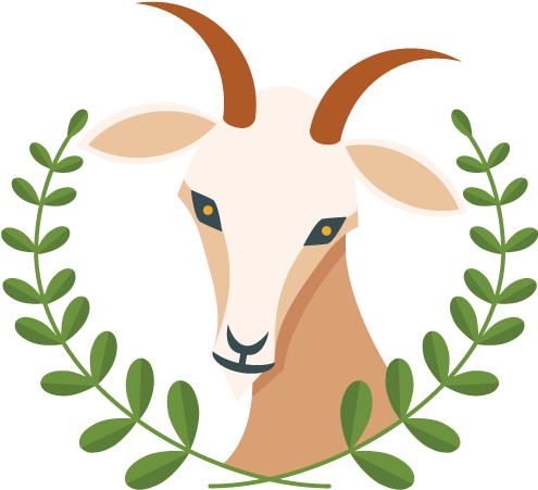 Calm, Cool And Collected Capricorn Is An Earth Sign - Design (525x626), Png Download