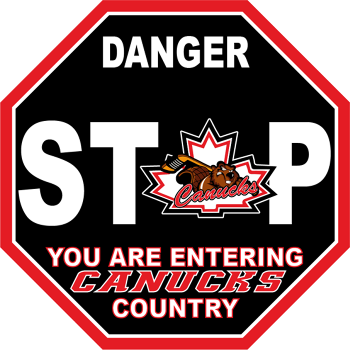 12 X 12 Custom Canuks Stop Sign - San Diego Gulls Fans (700x700), Png Download