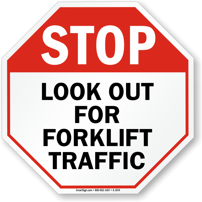 Forklift Traffic Sign - Alarm System Signs (800x800), Png Download
