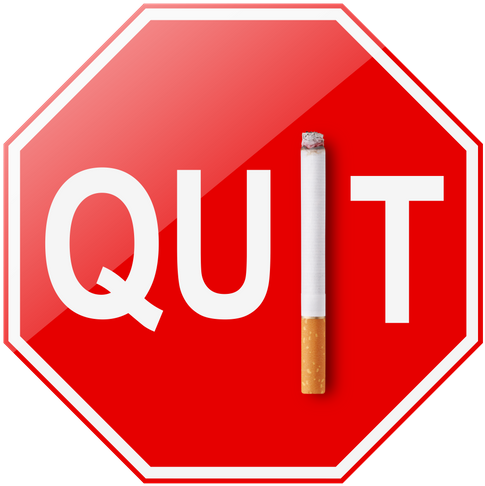 Quit Smoking Sign - Help Stop Smoking Sign (485x486), Png Download