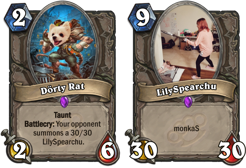 Memedörty Rat Monkas - Murloc Cards Hearthstone (803x544), Png Download