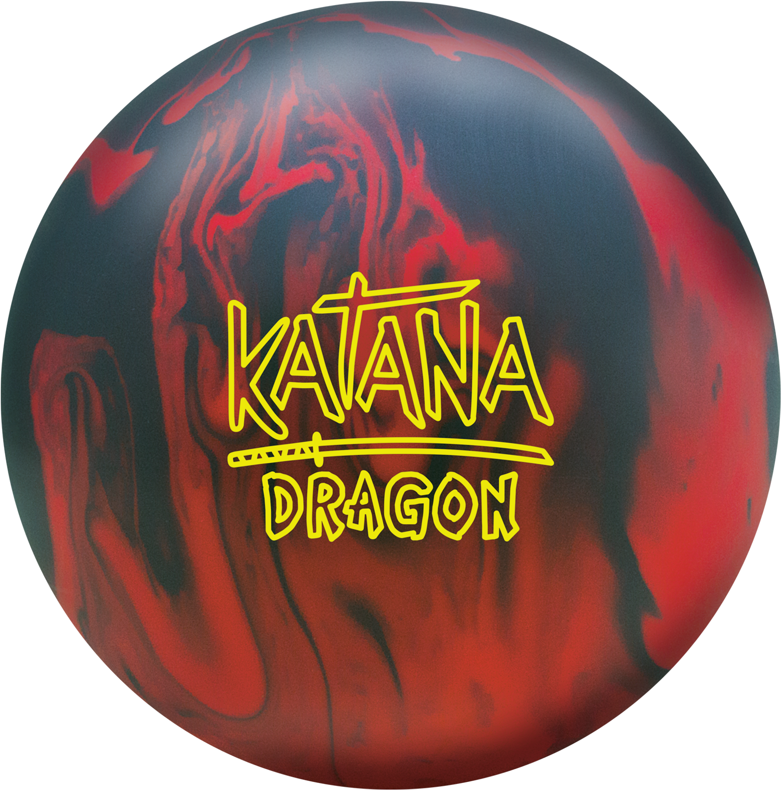 Katana Dragon Bowling Ball (1600x1600), Png Download