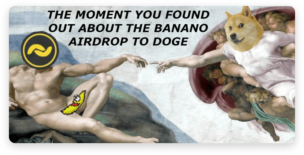Doge Dance - Creation Of Adam - Painted By Michelangelo (1020x522), Png Download