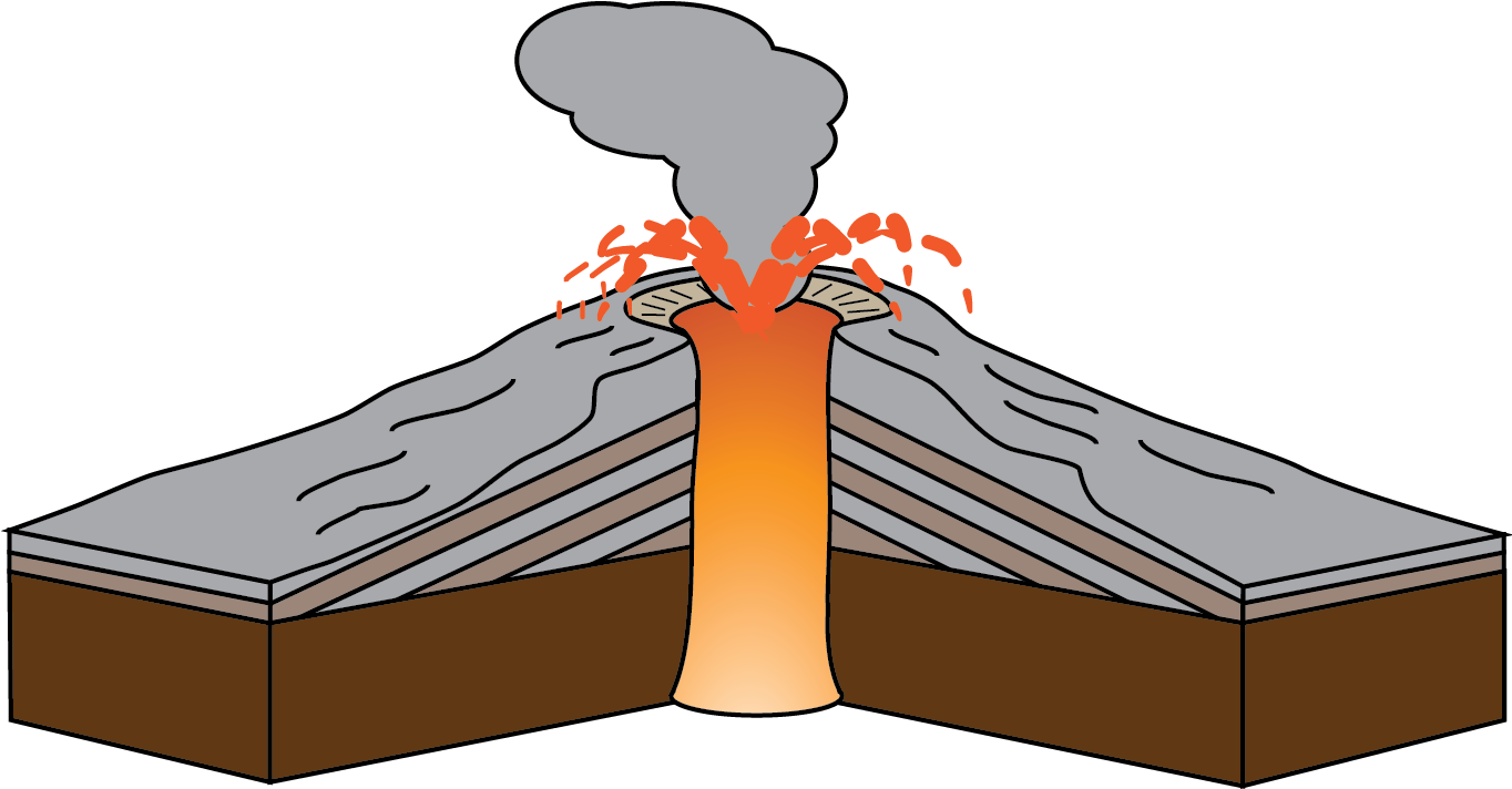 Cinder Cone - Cinder Cone Volcano Png (1366x728), Png Download