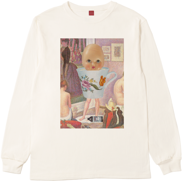 Bathing In Bleach Natasha Gabriella Tontey Long Sleeve - Picture-tiles Georges Seurat Nudes Wall Tile Mural (680x680), Png Download