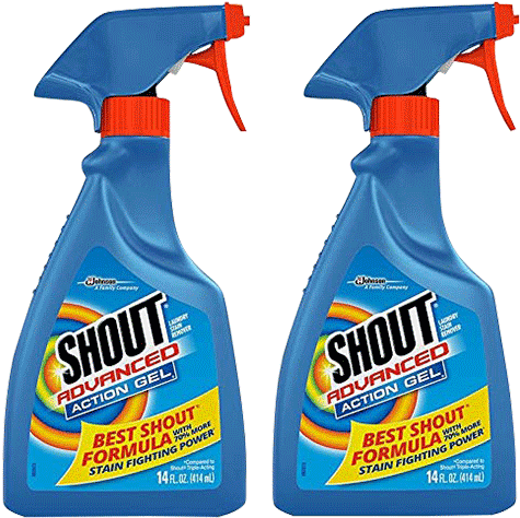 Gentlest On Fabric - Shout Advanced Gel 14 Oz. (500x500), Png Download