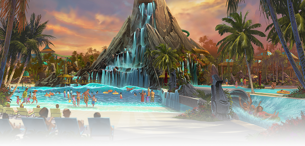 Universal's Volcano Bay Image - Volcano Bay In Orlando (1042x500), Png Download