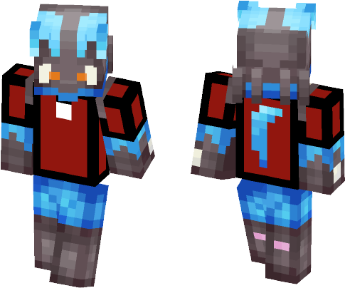 Male Minecraft Skins - Skin Do Luffy One Piece Minecraft (584x497), Png Download