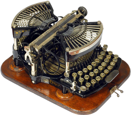 Typewriter - Primeras Sde De Escribir De Charles Gover Thurber (800x600), Png Download