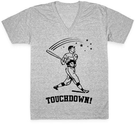 Touchdown V-neck Tee Shirt - Im Not Tsundere Baka Shirt (484x484), Png Download