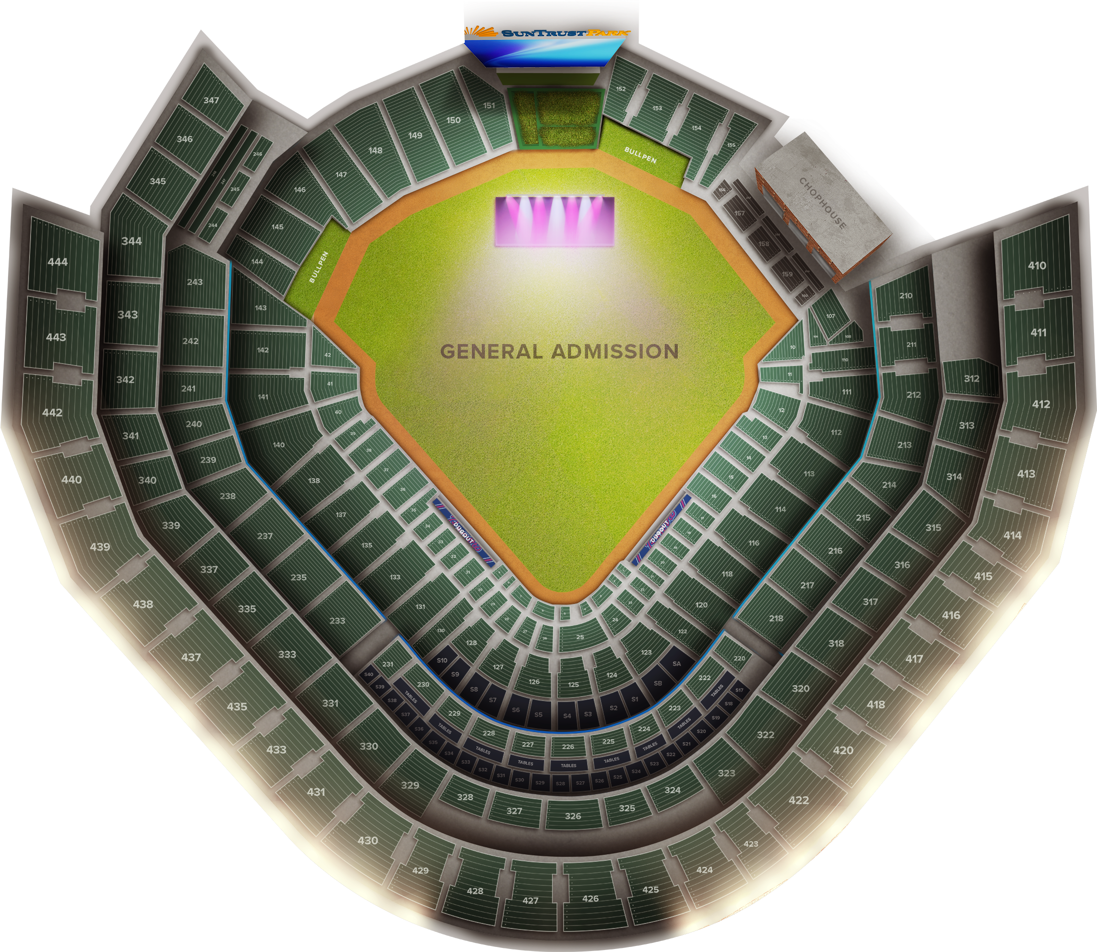 Suntrust Park (2560x1936), Png Download