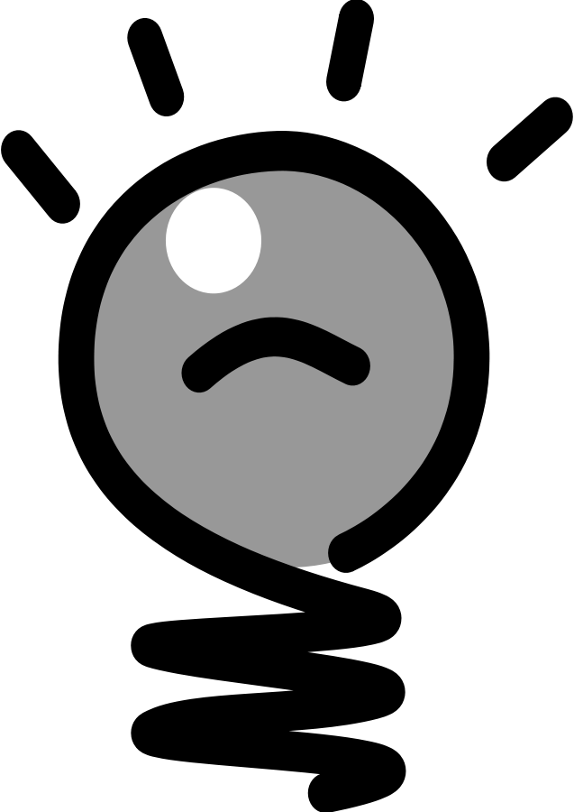 How To Set Use No Idea Icon Png - Light Bulb Idea (637x900), Png Download