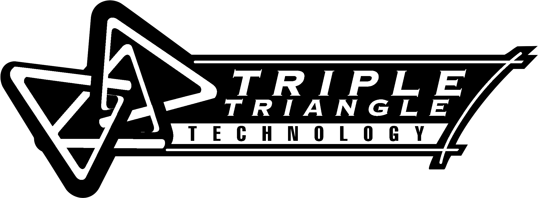 Triple Triangle Technology Logo Black And White - Gt Triple Triangle (2400x2400), Png Download