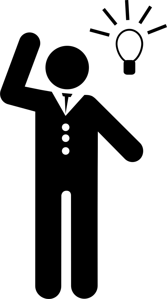 Businessman With An Idea Comments - Idea (548x980), Png Download