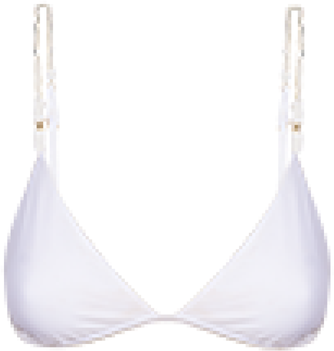 White Roll Parallel Triangle Top - Brassiere (1024x726), Png Download