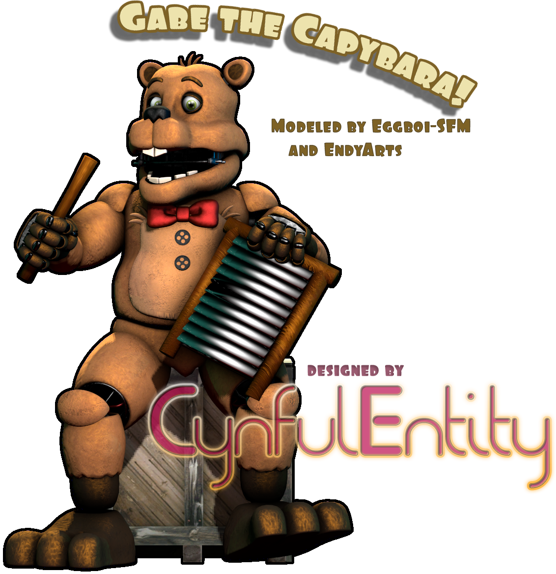 Modelfredcroc And Friends - Art (1143x1168), Png Download