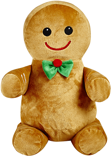 Christmas Gingerbread Man Cubbie - Monogrammed Me Personalised Stuffed Gingerbread Man (462x600), Png Download