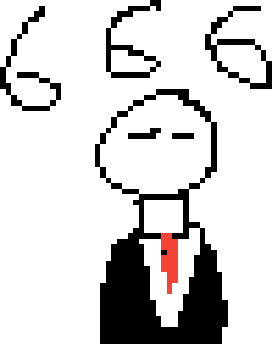Slender Man V1 - Cartoon (1152x1152), Png Download