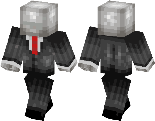 Slenderman - Skin Minecraft Steve Pro (528x418), Png Download