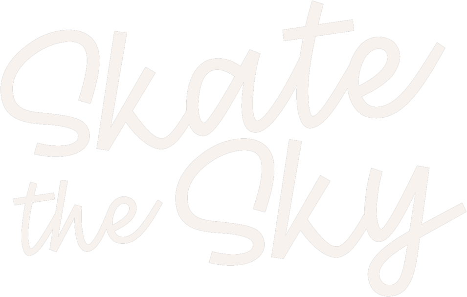 Skatethesky Wordmark White - Skate The Sky (1000x650), Png Download