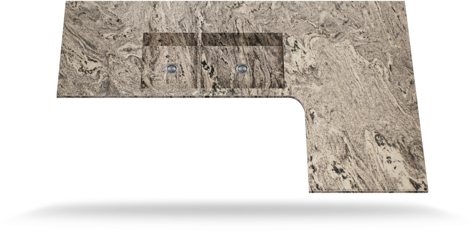 Waterfall Cut View - Granite (1100x519), Png Download