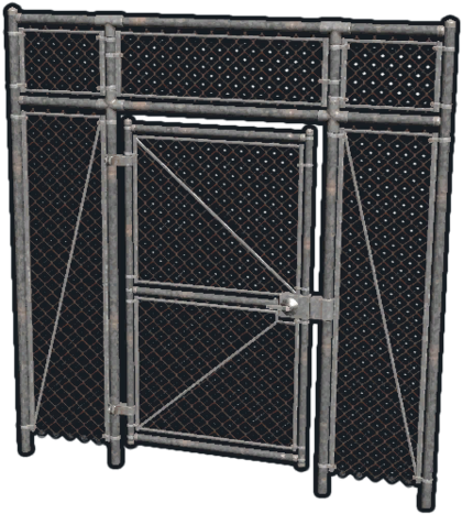 Chainlink Fence Gate Icon - Rust Chainlink Fence Gate (480x480), Png Download