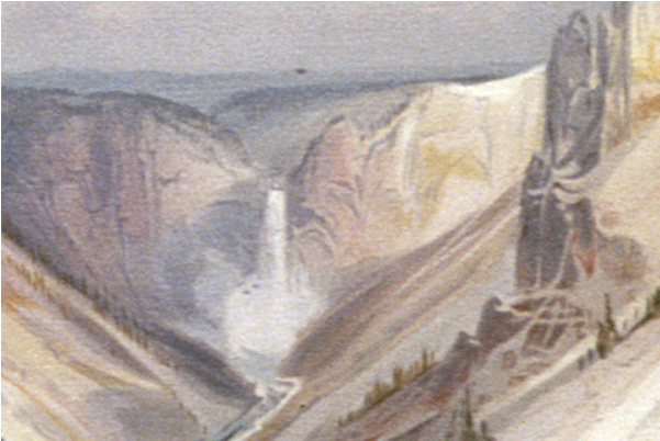 Cosmic Moment - Waterfall - Grand Canon Of The Yellowstone, Yellowstone National (600x600), Png Download