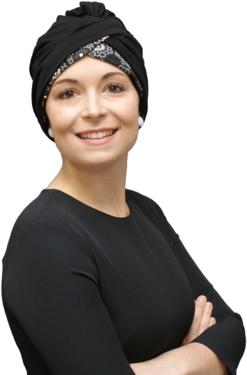 Stylish Women's Turban For Chemo - Hat (369x550), Png Download